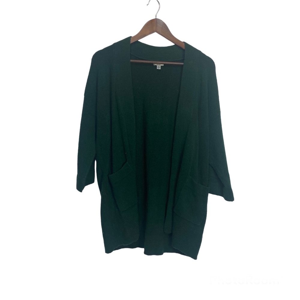 Ecote Green Wool Camel Blend‎ Cardigan Oversized Small